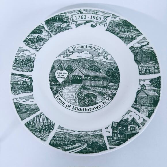 Kettlesprings Town of Middletown New York Bi Centennial 1763-1963 Green Collect - Picture 11 of 12